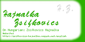 hajnalka zsifkovics business card